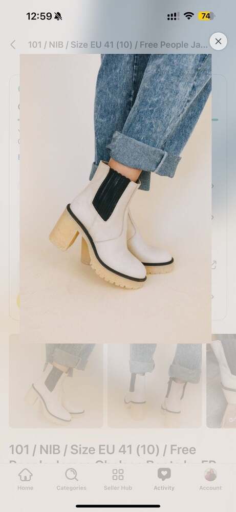 NIB - MSRP $188 - Free People James Leather Chelsea Boots -SOLD OUT ONLINE!!!